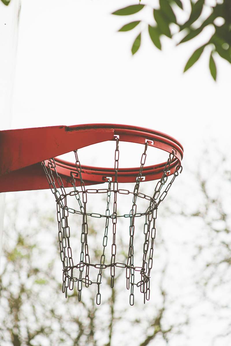 team sport red basketball ring team